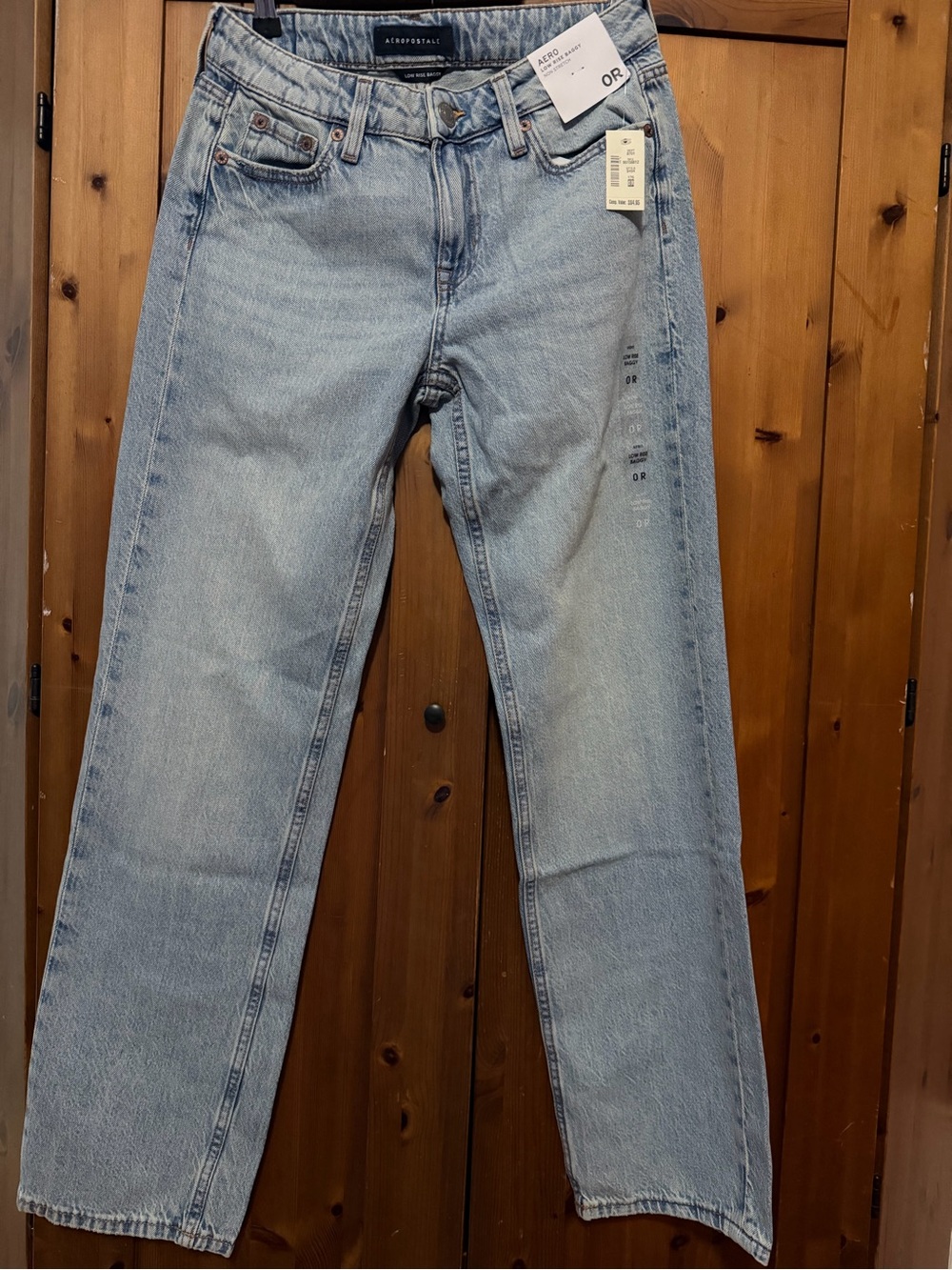 Aeropostale Light Wash Straight-Leg Jeans